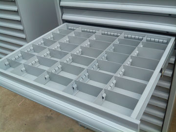 Прочный промышленный шкаф комода инструмента с ящиком перегородок рассекателей