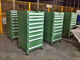 Промышленные комоды и шкафы инструмента с 3 до 15 ящиками, зелеными